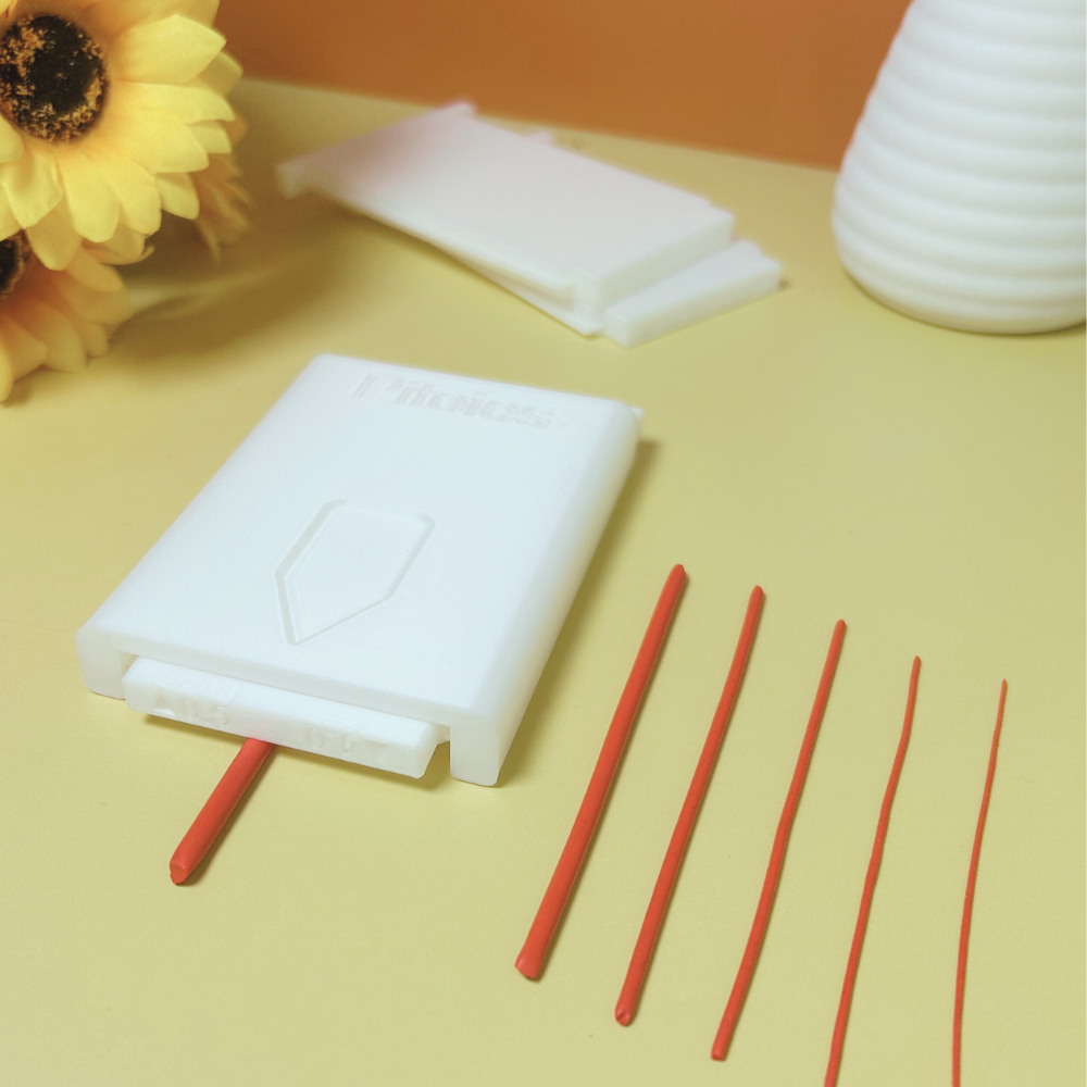 Pitoies Polymer Clay Roller Guide with Adjustable Dual-Size Plates