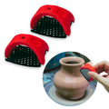 2 Pack Clay & Wood Rasp Tool with Textured Ergonomic Handle