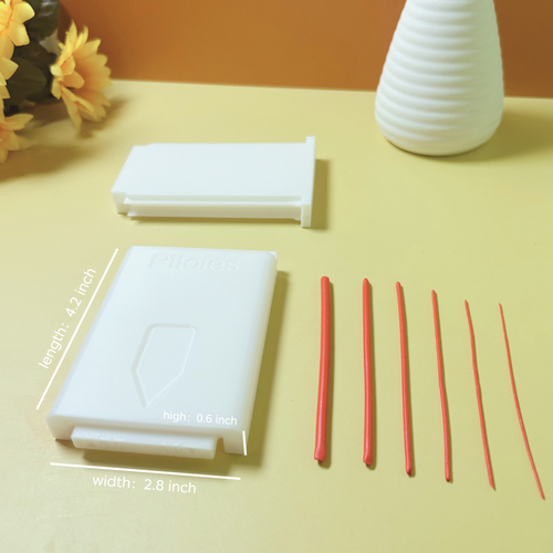 Pitoies Polymer Clay Roller Guide with Adjustable Dual-Size Plates