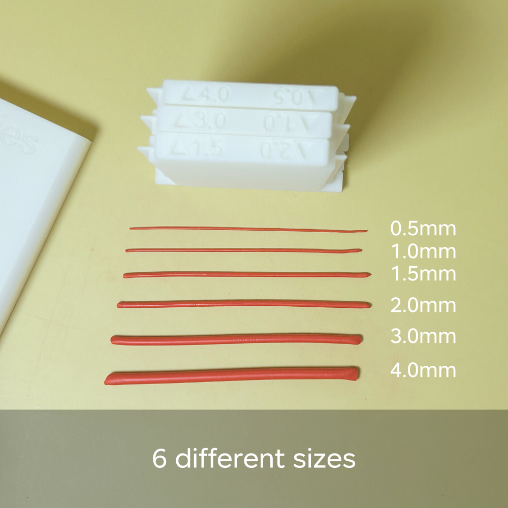 Pitoies Polymer Clay Roller Guide with Adjustable Dual-Size Plates