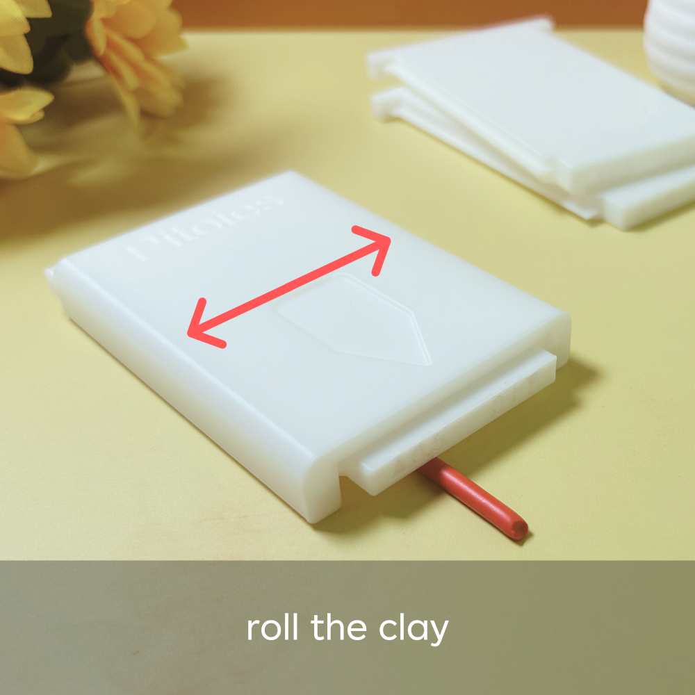 Pitoies Polymer Clay Roller Guide with Adjustable Dual-Size Plates